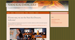 Desktop Screenshot of nanikaidancers.com