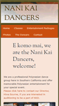 Mobile Screenshot of nanikaidancers.com