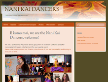 Tablet Screenshot of nanikaidancers.com